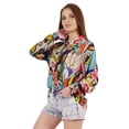 thumbnail image 4 of Inkmeso Printed Long Sleeve Oversized Shirt For WoMen's Loose Fit Button-Down Shirts Tunic, 4 of 7