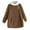 Brown, variant on QQAMB Fuzzy Sherpa Pullover for Women High Neck 1/4 Zip Sweaters Comfortable Plush Warm Winter Tunic Tops with Pocket