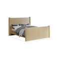 thumbnail image 3 of Meridian Furniture Elias Camel Velvet Queen Bed, 3 of 8