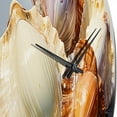 thumbnail image 3 of Designart "Realistic Seashells composition" Animals Oversized Wall Clock, 3 of 5