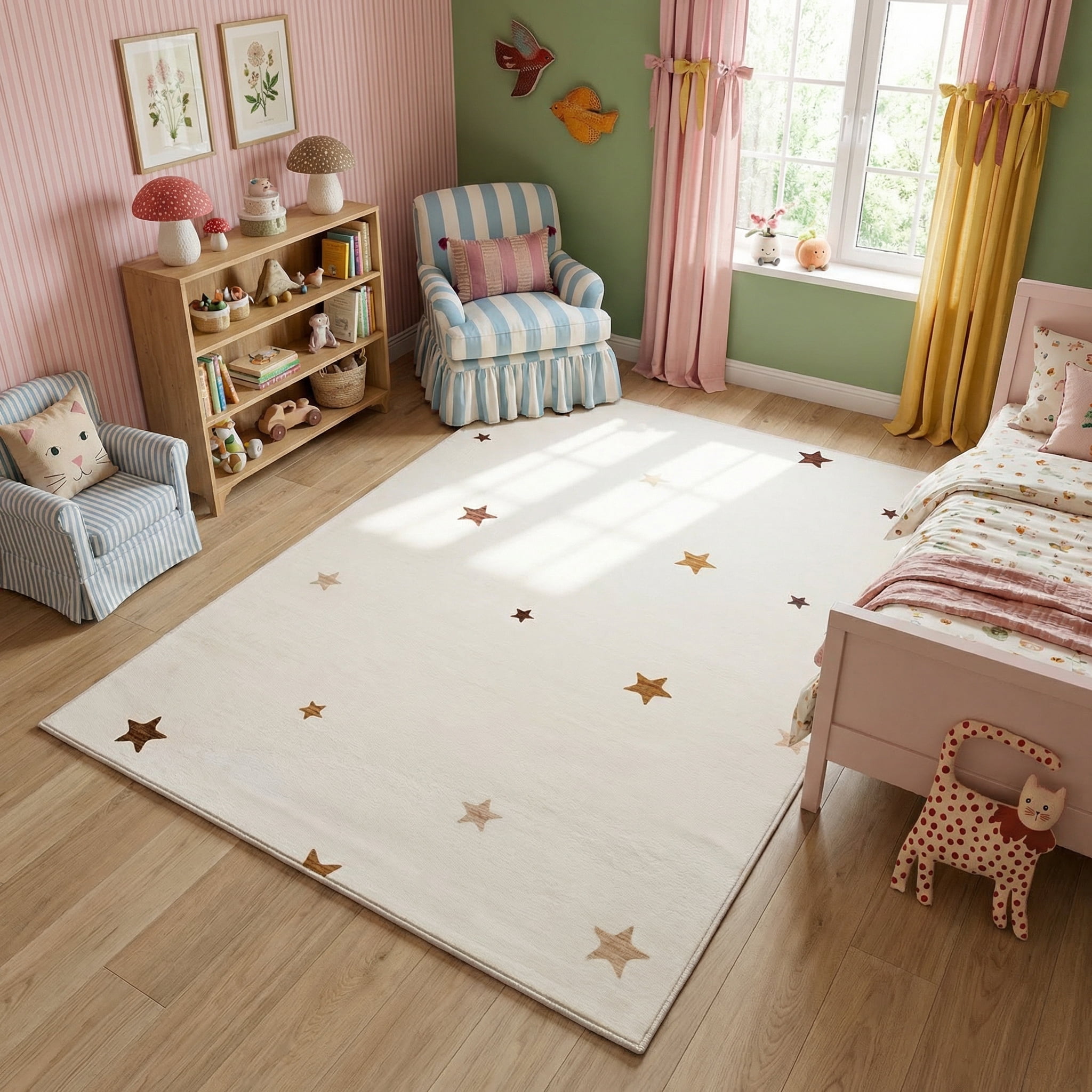 Rug Branch Kids Stars Playmat Indoor Area Rug
