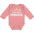 thumbnail image 3 of Inktastic Grandpa's Princess Crown and Flowers Girls Long Sleeve Baby Bodysuit, 3 of 5