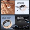 thumbnail image 3 of Sports Health Tracker Ring, Smart Ring Health Tracker Stainless Steel IP68 Water Resistant Lightweight Step Counting  for Indoor Inner Diameter 17.3mm,Inner Diameter 18.1mm,Inner, 3 of 7
