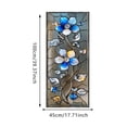 thumbnail image 2 of 3D Stained Glass Window Film, Geometric Decorative Window Privacy Film for Bathroom,Front Door,Home, Sun Blocking Heat Control,Static Cling, 17.7"x39.4", 2 of 5