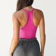 thumbnail image 2 of DondPO Womens Tank Tops,Lady V Neck Racer Back Tank Top For Women Padded Ribbed Long Tank Fitted Basic Tops,Halter Tops for Women,Womens Loose Tank Tops Clearance！ Pink L Clearance！, 2 of 5