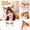 Ginger, variant on Cat Wolf Fox Dog Ears Headband Handmade Faux fur Cosplay Halloween Costume Party,Handmade Animal Furry Ears Hair Hoop,Realistic Animal Ear Costume Accessory for Party Anime Cos Lolita Dress Up