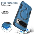 thumbnail image 5 of for Google Pixel 9 / 9 Pro 6.3-inch Case [Compatible with MagSafe] Built in Invisible Stand, Military Grade Shockproof Soft TPU Protective Cover Case,Blue,For Pixel 9 / 9 Pro, 5 of 8