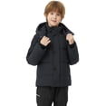thumbnail image 2 of Wantdo Boy's Recycled Winter Coat Padded Winter Jacket Waterproof Puffer Jacket with Detachable Hood Dark Gray 8, 2 of 9