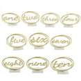 thumbnail image 1 of VONKY Wedding Table Number Tag Acrylic Mirror Holders Restaurant Ornamental Plate Anniversary Decorations Tables Stands 1Set, 1 of 6