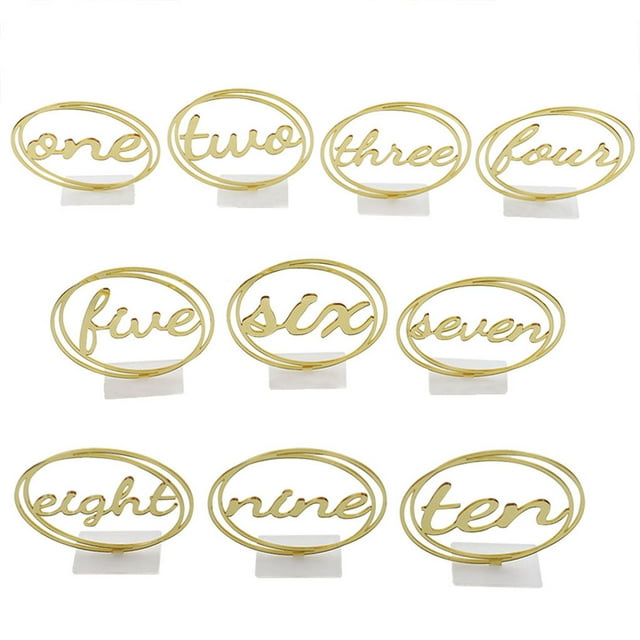 VONKY Wedding Table Number Tag Acrylic Mirror Holders Restaurant Ornamental Plate Anniversary Decorations Tables Stands 1Set