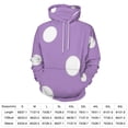 thumbnail image 2 of Light Purple And White Polka Dots Pattern Oversized Hoodies for Women Pullover Womens Clothes with Pocket Mens Ultimate Pullover Hoodie Sweatshirt S-6XL, 2 of 8