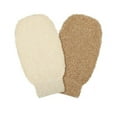 Jieluotekeji 2 Pieces Of Shower Gloves, Natural Fiber Environmentally Friendly Exfoliating Tool