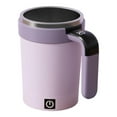 thumbnail image 1 of Taza mezcladora automática, taza eléctrica de doble pared, taza de café automezcladora impermeable Púrpura, 1 of 8