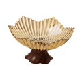thumbnail image 2 of Bandeja para frutas y aperitivos con pedestal, práctica, elegante y multiusos, decoración para el hogar, centro de mesa, cocina, cumpleaños, hogar. Oro claro, 2 of 8
