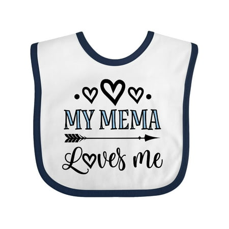 

Inktastic My Mema Loves Me Girls Outfit Gift Baby Girl Bib