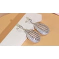 thumbnail image 2 of Micro Pave Silver Plated Cubic Zircon Long Water Dangle Drop Earrings Jewellery, 2 of 9