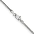 thumbnail image 3 of 14K White Gold Spiga Wheat Chain Styles Necklace 1.5 mm (Wheat) 18 inch, 3 of 4