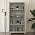 thumbnail image 2 of CQSXDA Contemporary Storage Cabinet With Adjustable Shelves,  MDF Buffet Sideboard With 4 Acrylic Mirrored Doors, Light Gray, 2 of 18