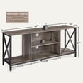 thumbnail image 7 of Yaheetech 55in TV Stand TV Console Table Cabinet with Storage for 55 Inch TV, Taupe Wood, 7 of 7