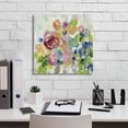 thumbnail image 5 of Epic Graffiti 'Hydrangea Bouquet II' by Silvia Vassileva, Canvas Wall Art, 18"x18", 5 of 8