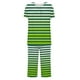 thumbnail image 4 of Conjunto de Pijama de las Mujeres Suelto Impreso Cuello Redondo Botón Hasta Capris, Dos Piezas Conjunto de Pantalones Cortos para Casual Y Sueño, 4 of 5