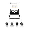 thumbnail image 3 of Colcha de Terciopelo Dormireal Gris Matrimonial + Fundas Velvet Gris, 3 of 7