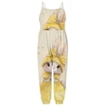 thumbnail image 6 of Toddler Baby Girl Easter Outfit Jumpsuit Spaghetti Strap Overalls Romper Bell Bottoms Pants Cute Clothes Yellow A 1-2 Years, 6 of 7