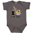 thumbnail image 3 of Inktastic First Birthday Construction Truck 1 Year Old Boys Baby Bodysuit, 3 of 5