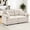 2-Seat-Beige, variant on Korser L Shaped Modern Sofa with Movable Ottoman Convertible Modular Sectional Cloud Couch with Deep Seat & Pillow,Chenille 3-Seat Couches for Living Room,Assembly Required,Beige