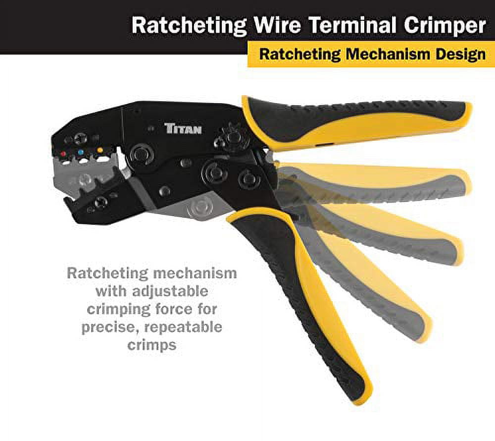 Titan tools ratcheting wire terminal crimper hotsell