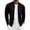 Black, variant on Mens Rib Collar Open Front Jacket Full Zip Loose Fit Smooth Casual Outerwear with Side Slip Pockets for Daily Streetwear(Red/L)