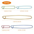 thumbnail image 4 of FRCOLOR 10pcs Knitting Stitch Holders Yarn Stitch Holder Safety Set Aluminum Alloy for Knitting Notions/Crochet (Random Color), 4 of 6