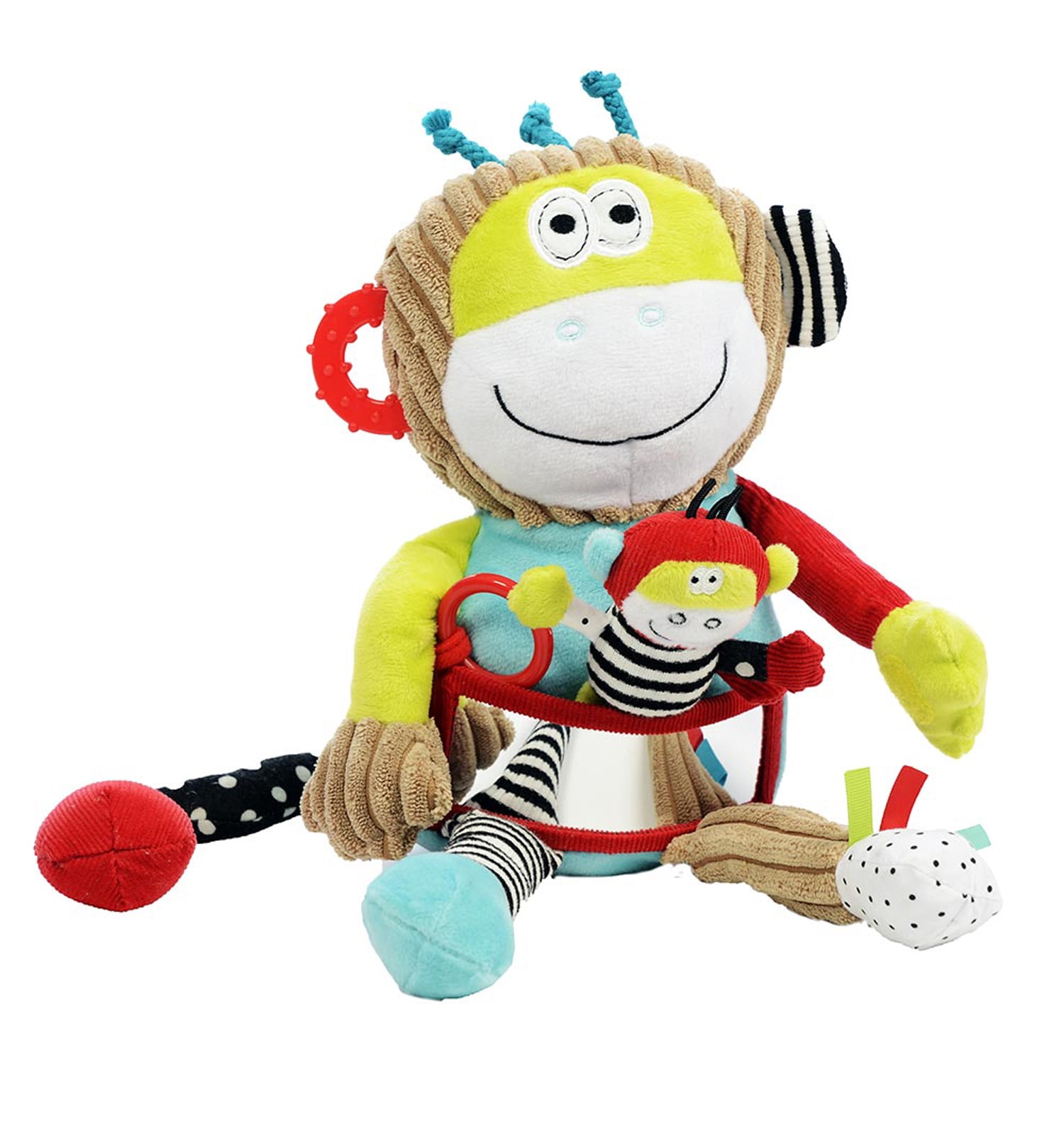 Dolce Play & Learn Monkey Interactive Stuffed Animal Plush Toy