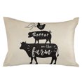 thumbnail image 7 of Vintage Farmhouse Animal Silhouette Outdoor Pillow Covers Waterproof Throw Pillow Cover 20x12in Set of 2,Rectangle Decorative Pillowcases Cushion Case for Patio Sofa Couch,Rooster Pig Cow Farm Life, 7 of 7