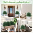 thumbnail image 3 of Waipfaru Set of 2 Artificial Cedar Topiary Tree, 24inch Outdoor Fake Plants with Stakes,UV Resistant Faux Shrubs for Front Porch Planter Backyard Decor, 3 of 9