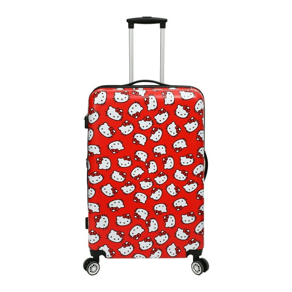 Hello Kitty All-Over Print 28" Suitcase With 360-Degree Wheels And Retractable Handle