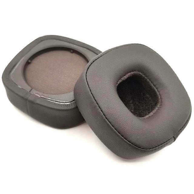 1 Pair Headphone Earpads For Marshall Major IV Protein Leather Replacement Cushions Earcups - Black