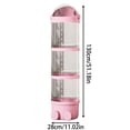 thumbnail image 2 of LPSSTORE Tube de Rangement Vertical pour Jouets avec Bande DEL Tube de Rangement Vertical pour Jouets Nouveau Tube de Rangement pour Toutous Tube Vertical pour Toutous Tube de Rangement pour Poupées avec Rotation à 360° Roues avec Couvercle, 2 of 3