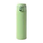 EARKITY Thermos Water Bottle - Vacuum Insulated Thermos Thermal Water Bottle Travel Coffee Mug with Safety Buckle Lid Stainless Steel Leak Proof Tumbler Thermo Flask, Compact Type & One Touch Open