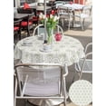 thumbnail image 5 of Outdoor Tablecloth with Umbrella Hole for Patio/Picnic/Party/Camping, Palm Trees Waterproof Table Cloth Round Cover Washable, Summer Tropical Coconut Trees Plants Green (Dia 54"), 5 of 8