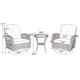 thumbnail image 3 of 3pcs Outdoor Furniture Modern Wicker set, 3 of 9