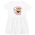 thumbnail image 3 of Inktastic Little Monkey Girl 2nd Birthday Girls Toddler Dress, 3 of 5