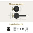 thumbnail image 4 of Mega Handles | Ronn Door Lever and Deadbolt Combo | Matte Black, 4 of 4