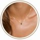 thumbnail image 1 of Chenchen Diamond Necklaces for Women 14K Gold Plated Emerald Birthstone Necklace for Women Mothers Dainty Gold Necklace Blue Green Cubic Zirconia Pendant Necklace Birthday Gifts for Women Jewelry, 1 of 1