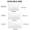 thumbnail image 7 of PiccoCasa Pure Cotton Pillowcases 2 Pcs Soft with Zipper White King, 7 of 7