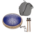 thumbnail image 3 of Kit de tambor de lengua de acero, 15 tonos, tecla D, etéreo, sin preocupaciones, instrumento de percusión, azul, 14 pulgadas, con accesorios completos, 3 of 6