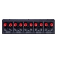 thumbnail image 3 of 1-input 4-output speaker distribution panel 4-zone audio distributor, 300W per channel, with banana plugs for distributed audio, 3 of 8