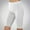 White, variant on Frostluinai Biker Shorts for Women Elastic Waisted Ribbed Knit Shorts Stretchy Slim Fit Yoga Sport Shorts Solid Color Comzy Leggings