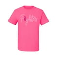 thumbnail image 2 of Wild Bobby, Fighter Breast Cancer Survivor, Breast Cancer Awareness, Men Graphic Tee, Neon Pink, Medium, 2 of 4