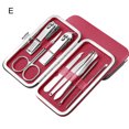 thumbnail image 1 of Flmtop 1 Set Professional Manicure Cutters Compact Stainless Steel Comfortable Case Manicure Kit Pedicure Supplies, 1 of 10